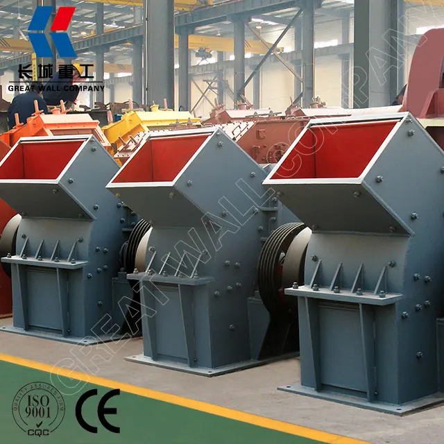 Energy saving stone hammer crusher with hopper feeder