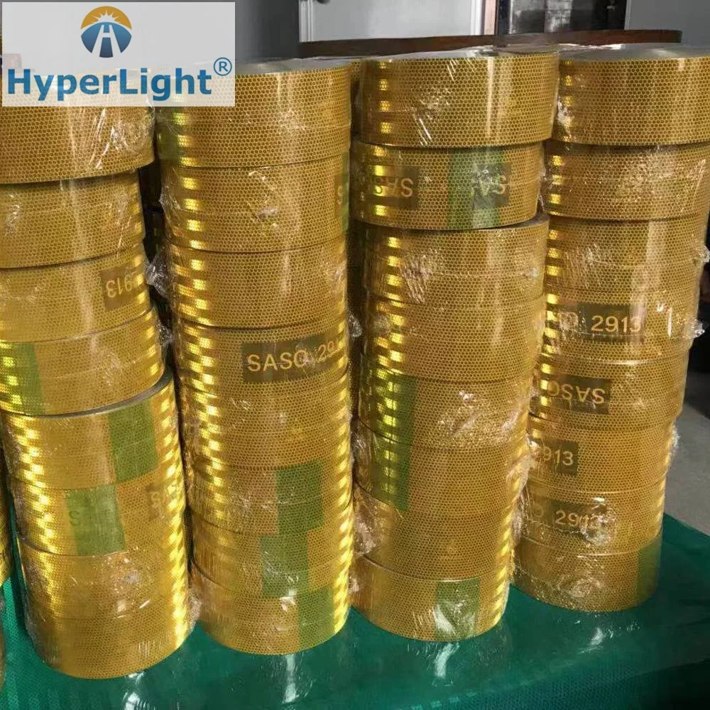 Reflective Conspicuity Tape Reflective Tape Sticker 5cm 7.5cm 10cm *25m 50m Waterproof E13 SASO 2913 For Saudi Truck Safety