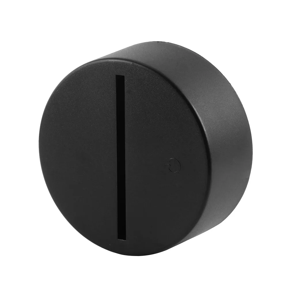 Завод творческих ABS черный белый трещины 7 видов цветов Изменение Иллюзия пульт дистанционного управления 3d Ночной свет лампы базы для обучения нанесению акрила