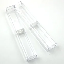 Custom acrylic plastic pen case Acrylic plastic ballpoint pen case cheap practical plastic pencil case