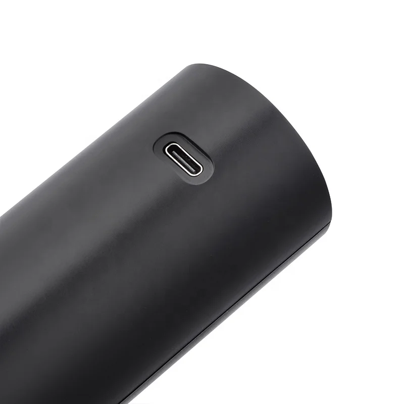 Nice package electric wine opener set black mini electric wine opener set