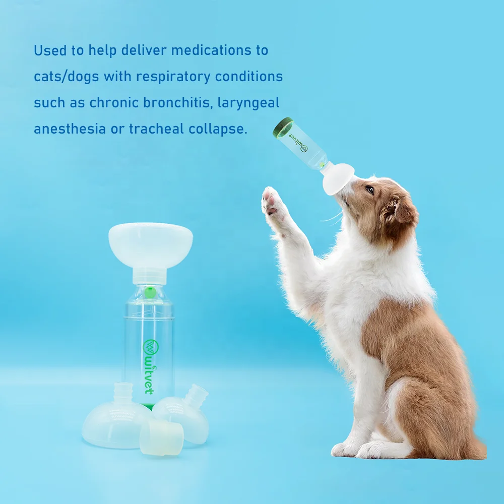 Cat Puppy Vet Pet Animal Aerosol Chamber Asthma Inhaler Spacer For Pets