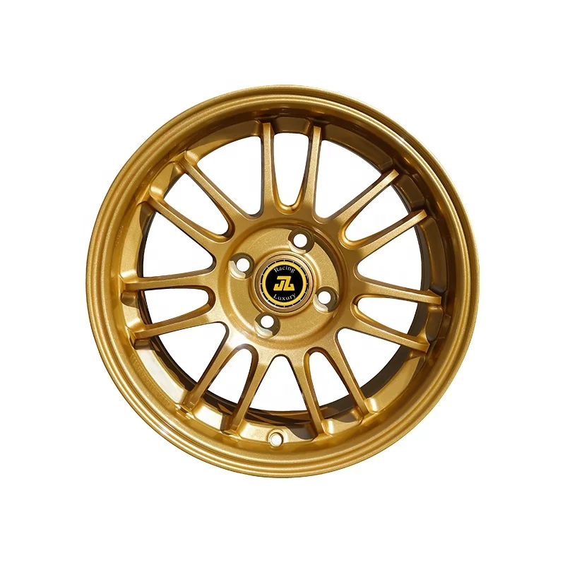 Jiangzao golden racing wheel 15 inch 4X100 aluminum alloy wheels wholesale and retail