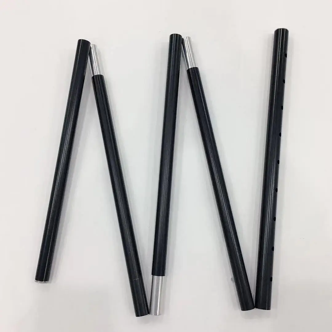 Aluminum pole connection in aluminum tent tube