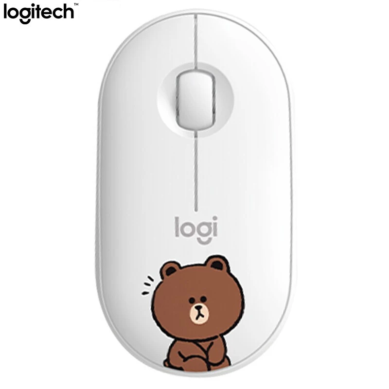 Оригинальная упаковка бесшумная беспроводная мышь Logitech Line Friend для ноутбука