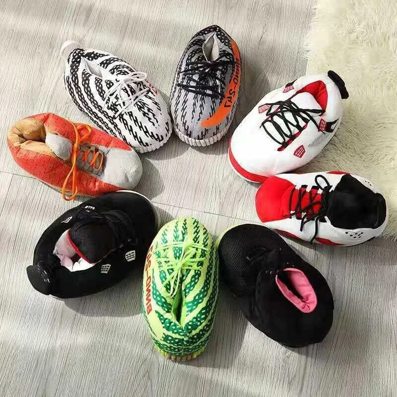 Wholesale Fashion Popular Designer Teenager Adult Indoor Fur Furry House Shoes Winter Warm Home Plush Sneaker Slippers