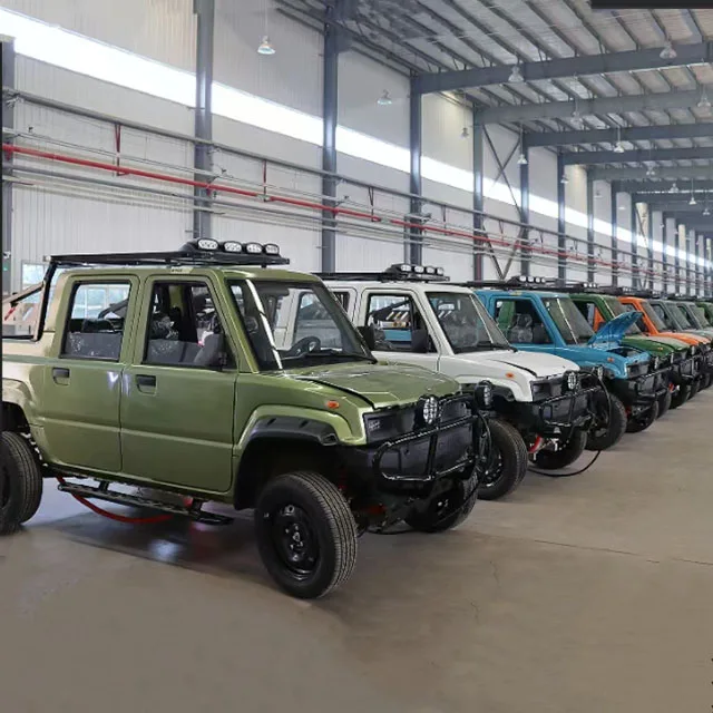 Electric truck 4x4 New Electric Pickup Car Electric Utility truck with Cargo Box Pickup vehicle Electric Car 4 seats