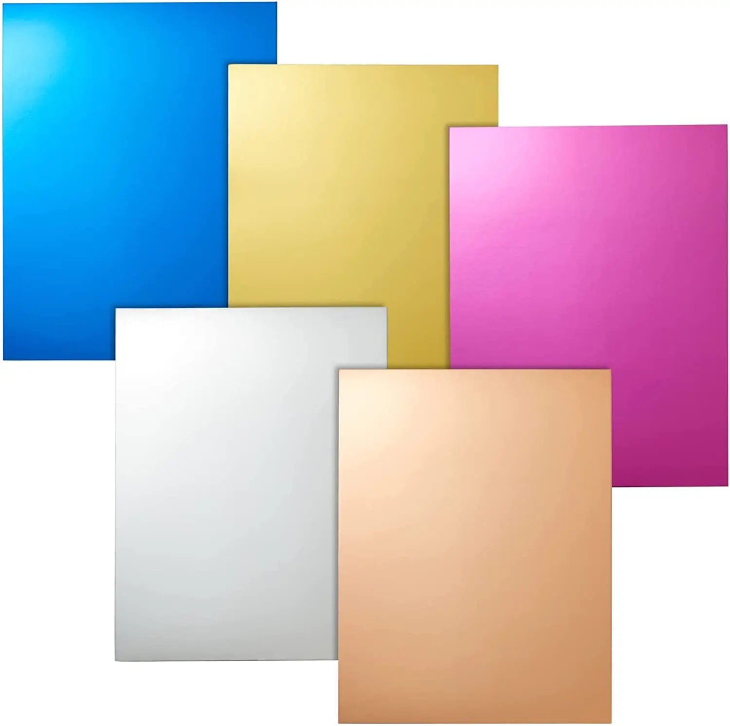 Wholesale Gold Metallic Colored Cardstock Paper, Assorted Colors for Arts and Crafts, Classroom, DIY Projects