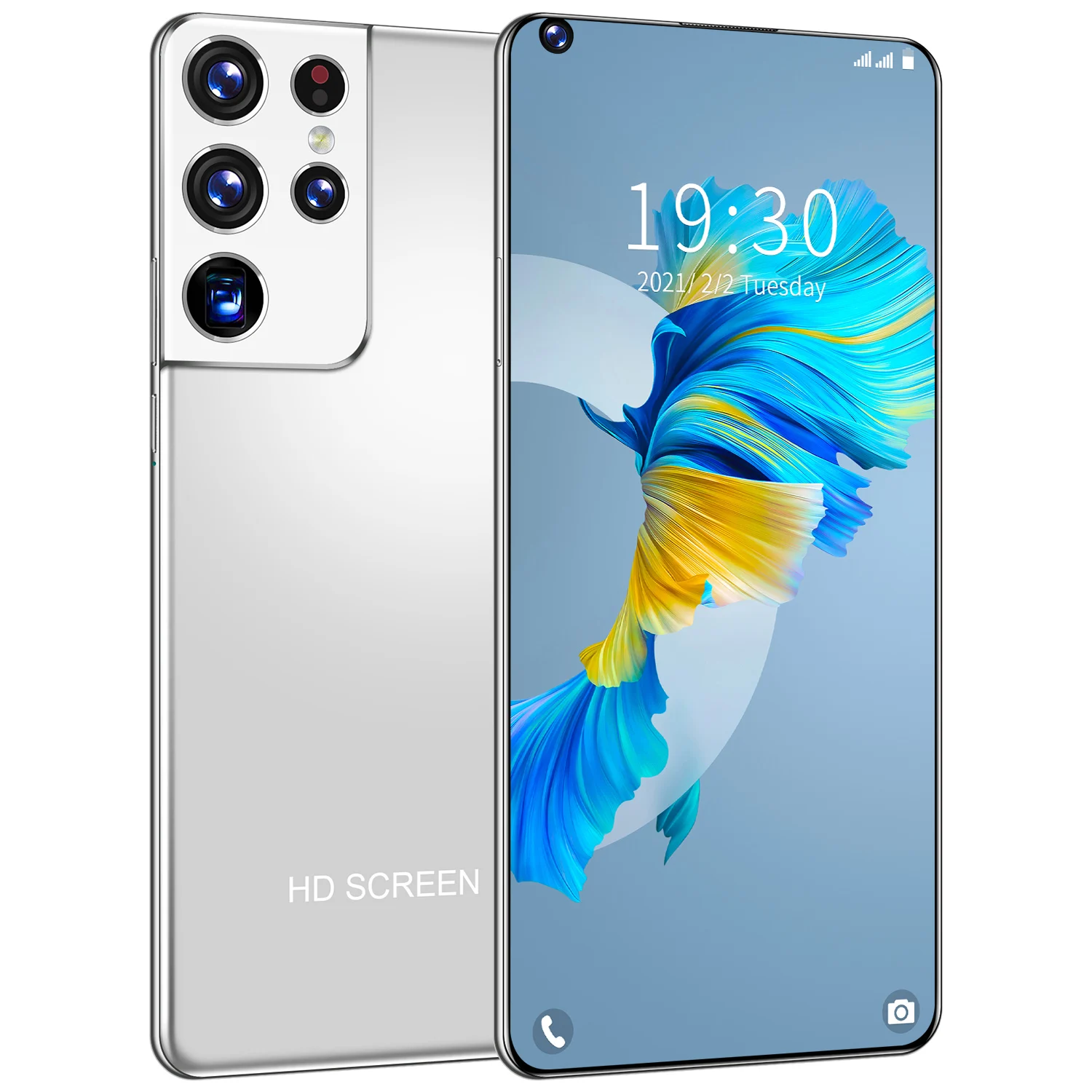 Глобальная версия оригинальный S21 + Ультра Android Мобильные телефоны 7,3 дюймов стилус Поддержка 5G смартфон