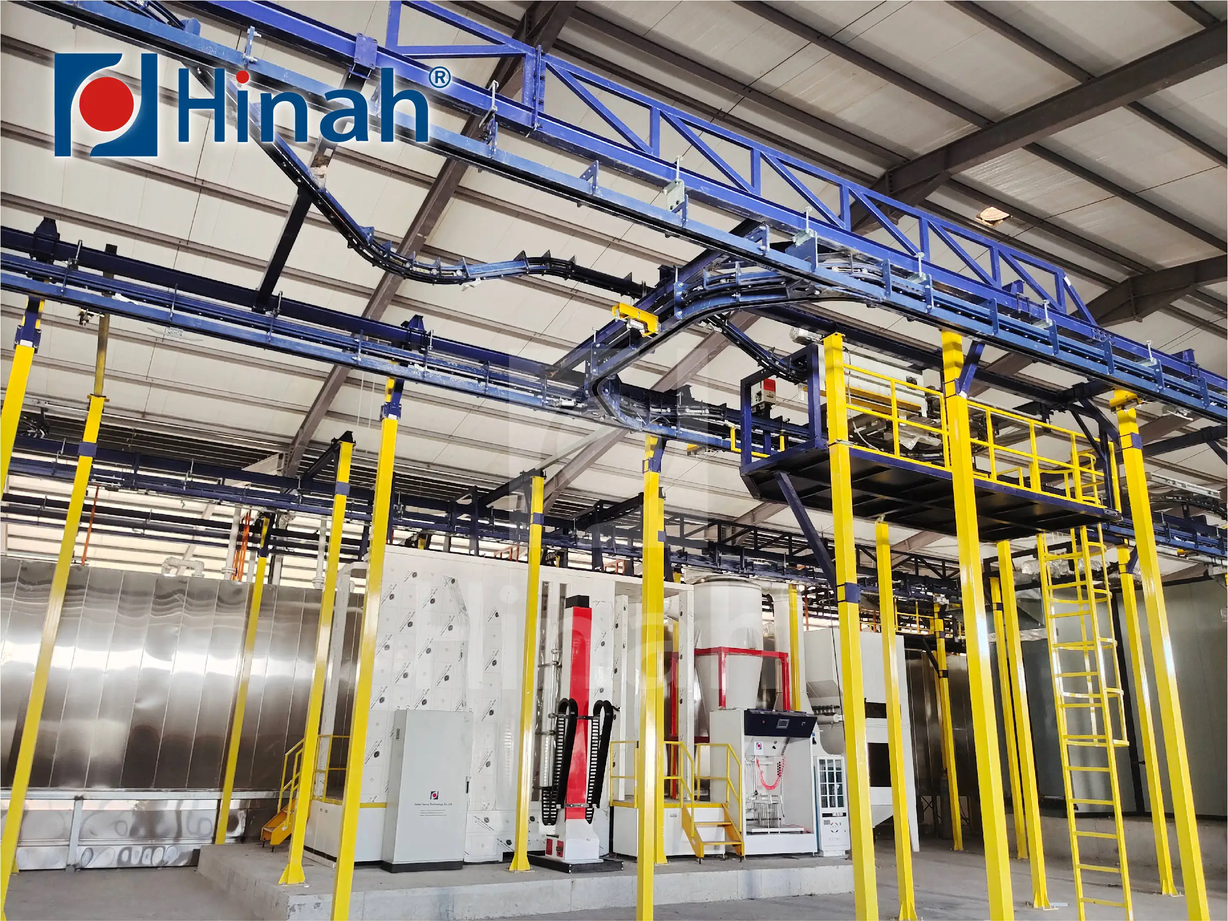 Aluminum profiles car trailer powder coating system e-coat line