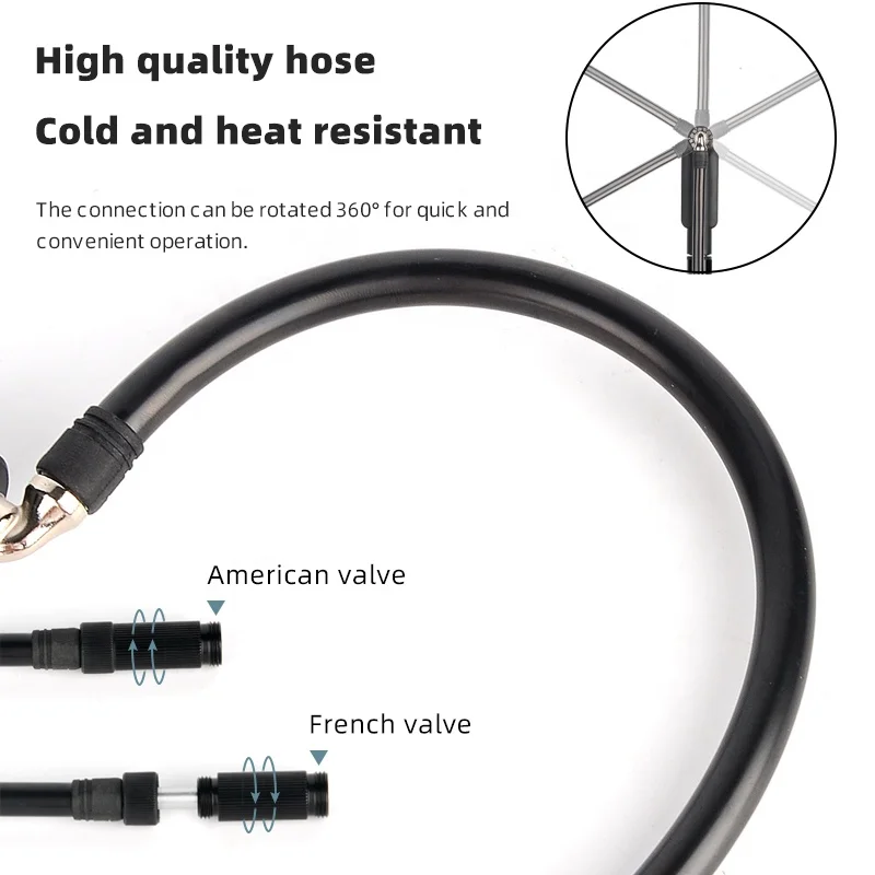 OEM Bicycle High-Pressure Voltage Pump With Electronic Barometer Compact & Durable Bike Frame Pump with Precision Digital Gauge