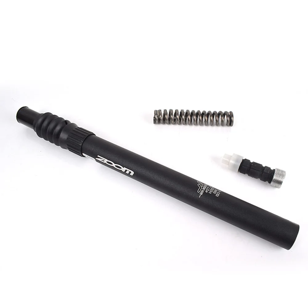 ZOOM Bicycle Seatpost Black Aluminum Alloy 25.4/27.2/28.6/30.9/31.6*350mm Dropper Suspension Seat Post For MTB BMX Road E-Bike