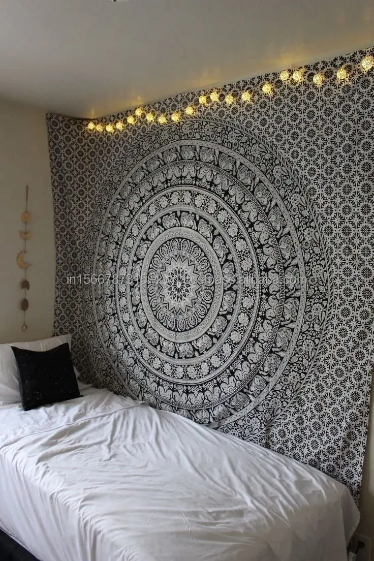 New International design Turquoise Elephant Tapestry Wall Hanging  Bohemian Mandala Tapestry Home Decor Mandla Tapestries