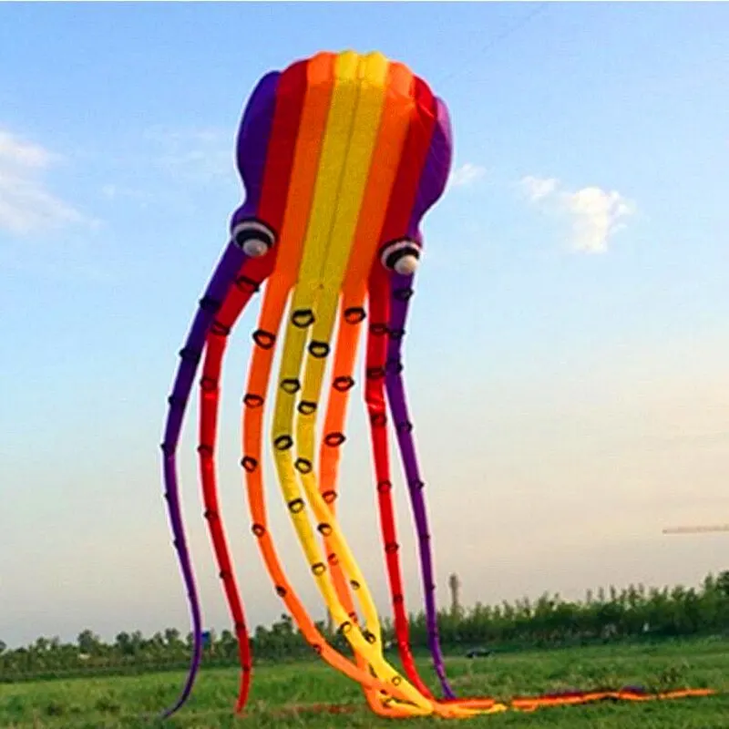 Soft Kite Inflatable Hook Kite 3D 30M Octopus Outdoor Beach Competition Professional Kite Competition