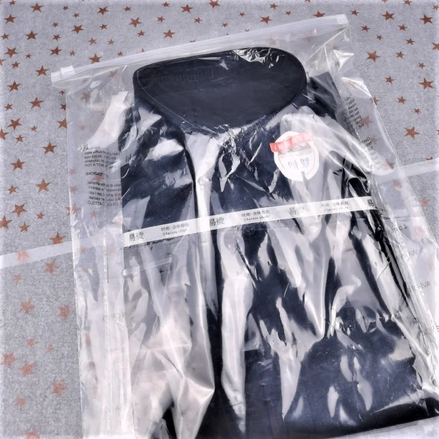 Small Order Custom Printed Logo Mini Zipper Plastic Clear Bag Frost Zip Lock Poly Bag For Clothes Packaging
