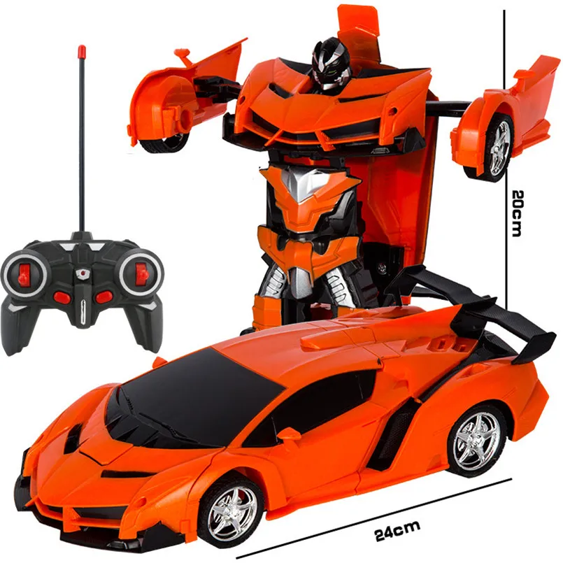2024 New Remote Control Robot Cars Electric RC Transformation Robots Kids Deformation Christmas Gifts Toy  Car Transform