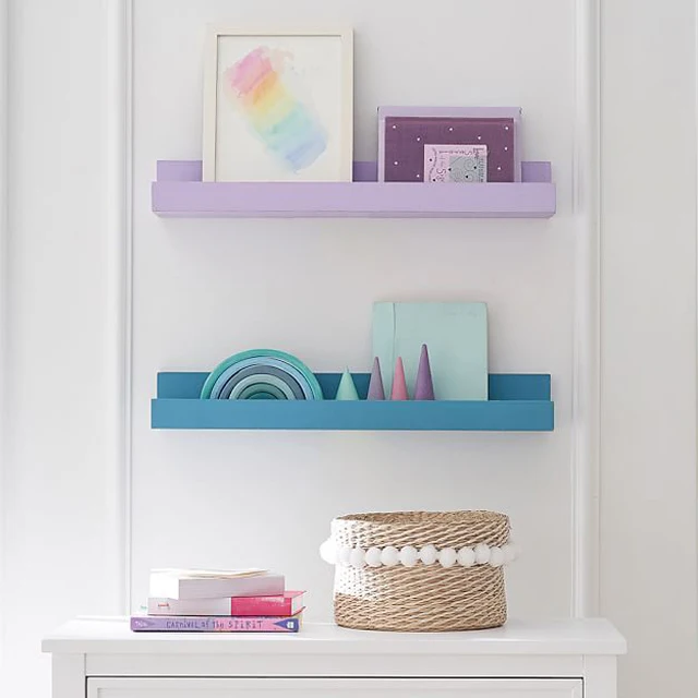 Плавающие полки настенный фотовыступ набор поп-цветов