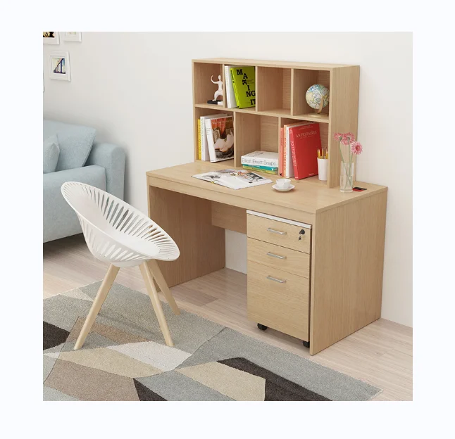 Мебель для гостиной, простой деревянный учебный стол, компьютерный стол с чехлом для книг, шкаф