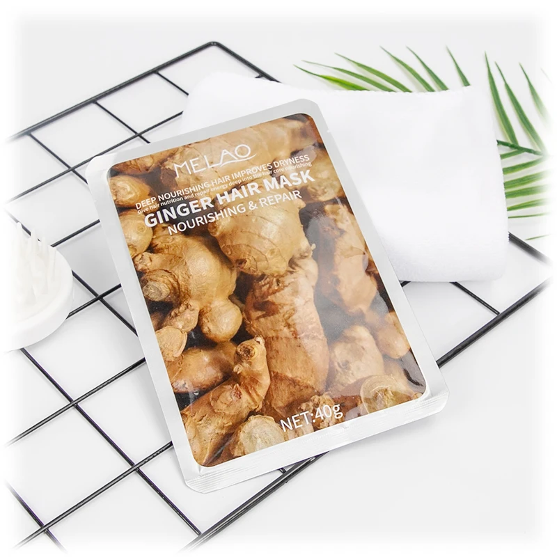 Super Moisture Keratin Protein Hair Care Repair Damaged Professional Salon Treatment Ginger Hair Sheet Mask