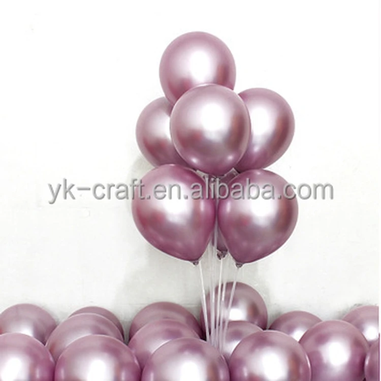 50 Pieces Of Mixed Color Chrome-Plated Metal Spheres Cheap Helium Balloons Party Festival Wedding Decoration Latex Balloons