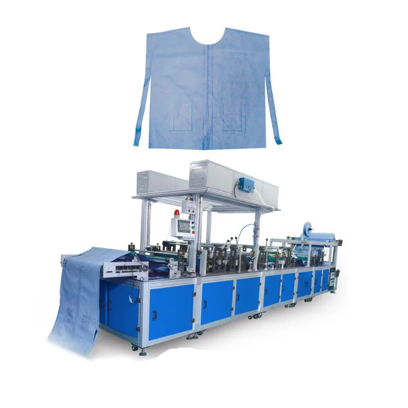 Automatic Non Woven Disposable Protective Clothing Surgical Medical Gowns Making Machine
