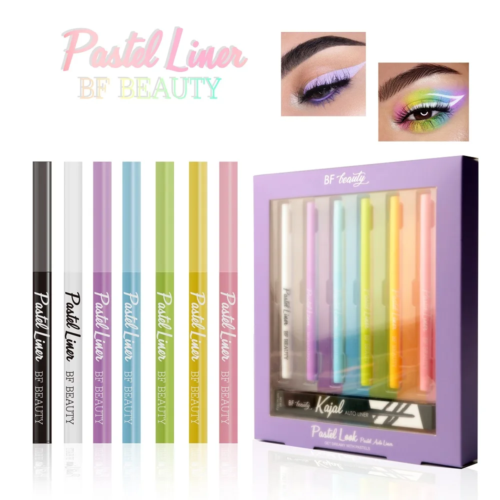 Private Label Custom OEM Vegan Waterproof Pencil Adhesive Eyeliner Pen Wholesale Waterproof Best Eyepencil Black Matte Eyeliner