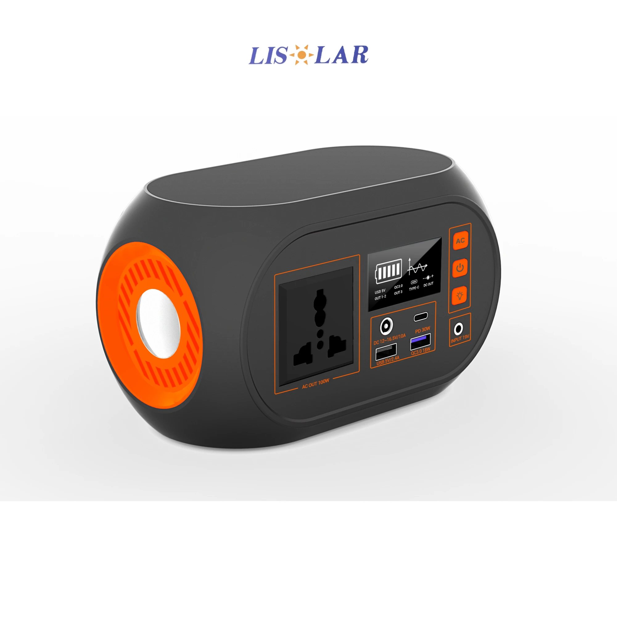 Portable Power Station 86.4Wh with Flashlight,  Sine Wave AC Outlet Lithium Battery for CPAP Home Camping Emergency Backup