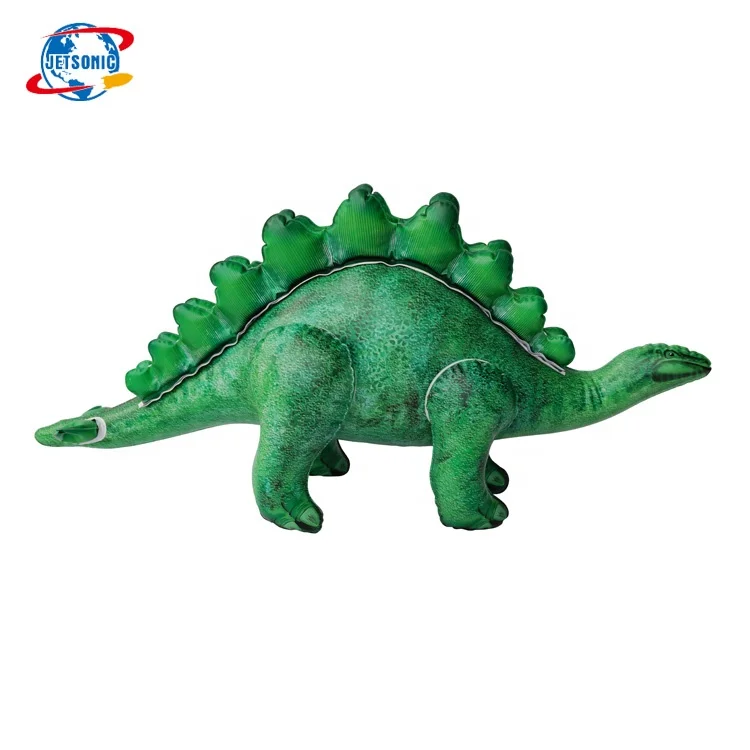 46in L Amazon Hot sale  Toy High quality inflated animal costumes for kids Green realistic Stegosaurus