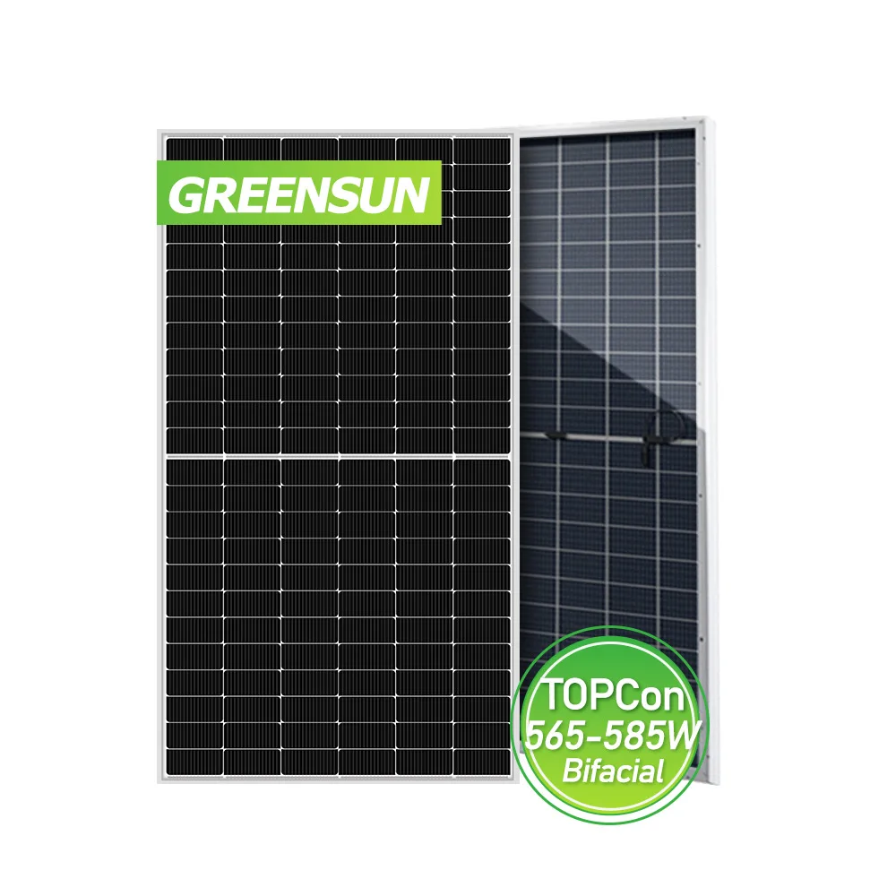 N типа bifacial 565 Вт панель Солнечная 575 портативная солнечная 585 Гибкая с 25-летней гарантией