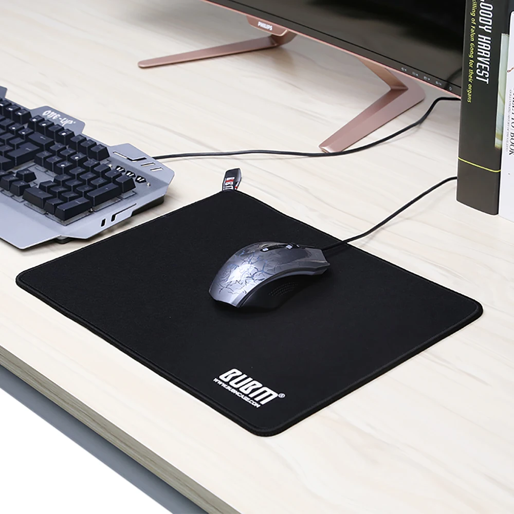 
BUBM Manufacturer Custom Stitched Edge Non-slip Thick Gaming Mouse Pad 