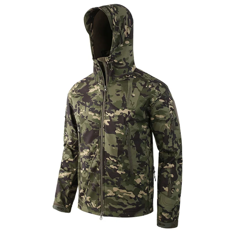 High Quality Sport Outdoor Shark Skin Warm Keeping Track Suit Soft Shell Oversize Rush Suit Jacket