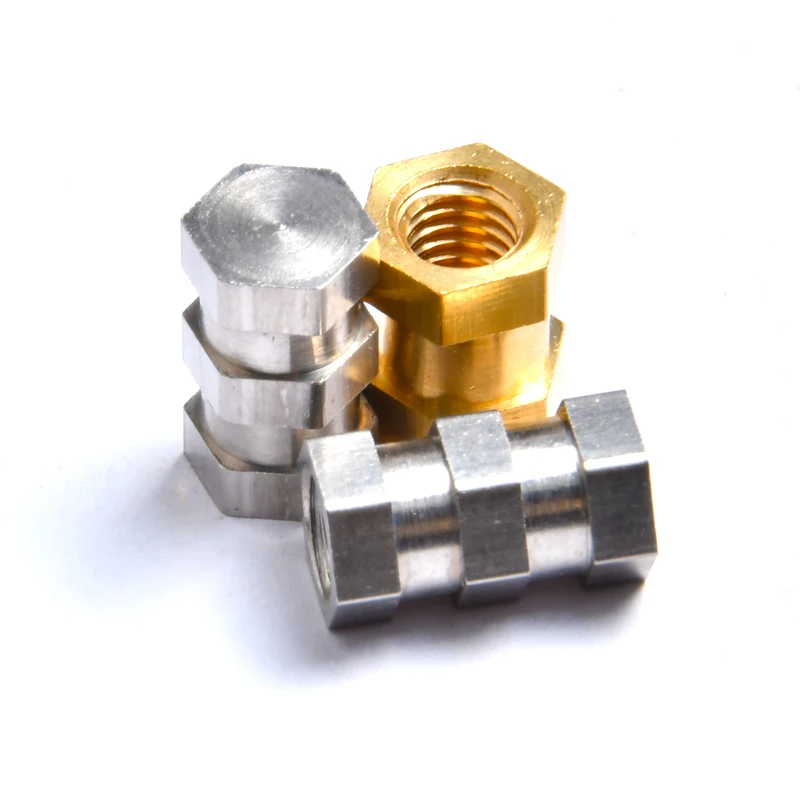 Precision Fastener NutMoulding Injection Type Brass Threaded Hex Drive Plastic Insert Nut