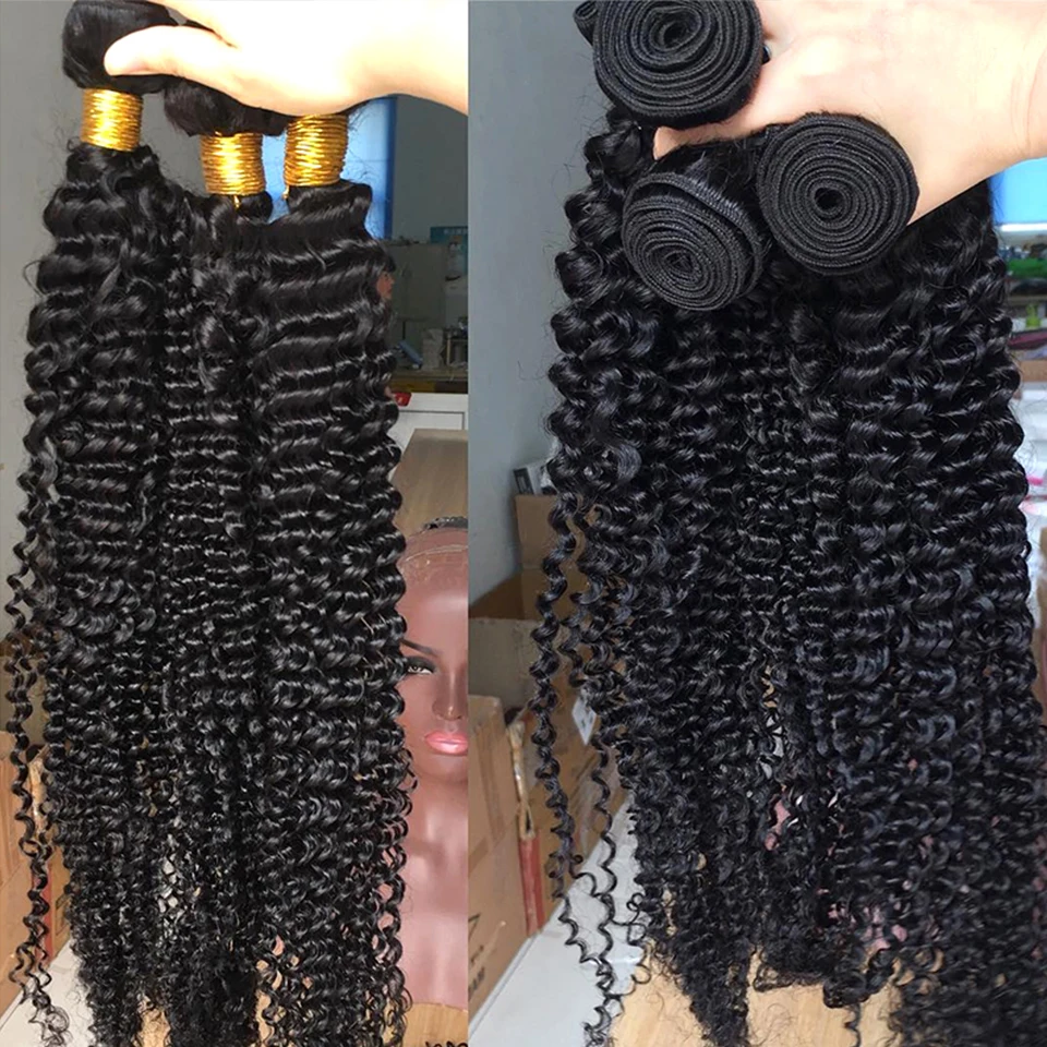 Addictive Brazilian 100% raw human hair bundles deep curly bundle human hair
