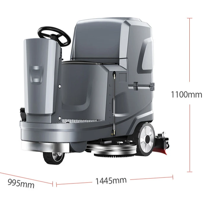 Commercial And Industrial Floor Scrubber Polishing Machine Floor Scrubber Dryer For Shopping Mall