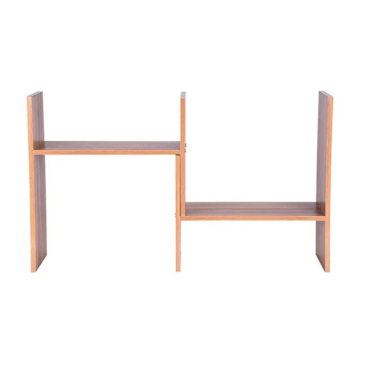 Multifunctional Expandable Desktop Organizer Storage Shelf Countertop Bookcase Display Rack Small Bookshelf for Home Office