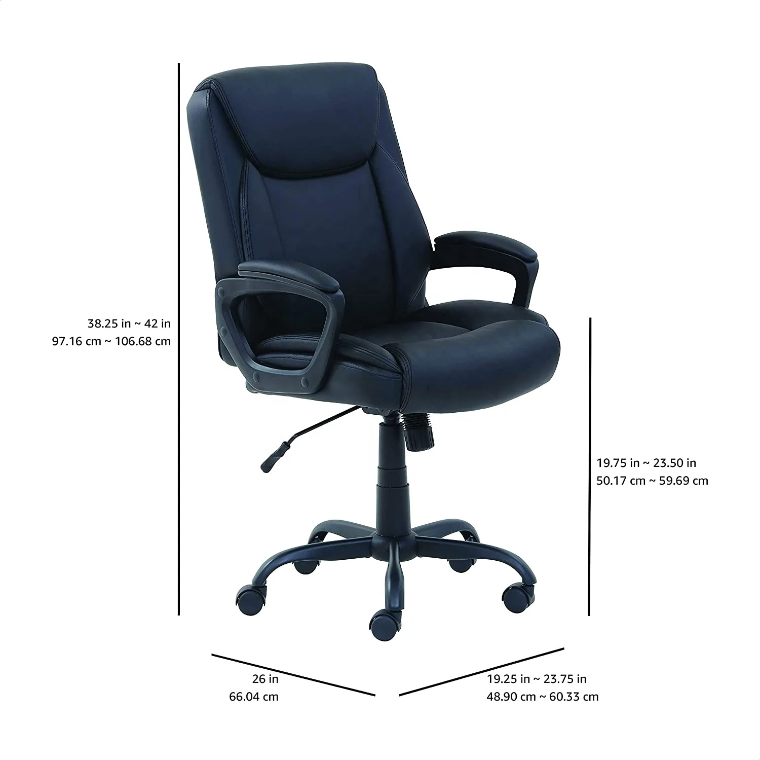 Home Computer Desk chair black leather Office Executive Chair Chaises de bureau ergonomic mid back luxury office chair for sale
