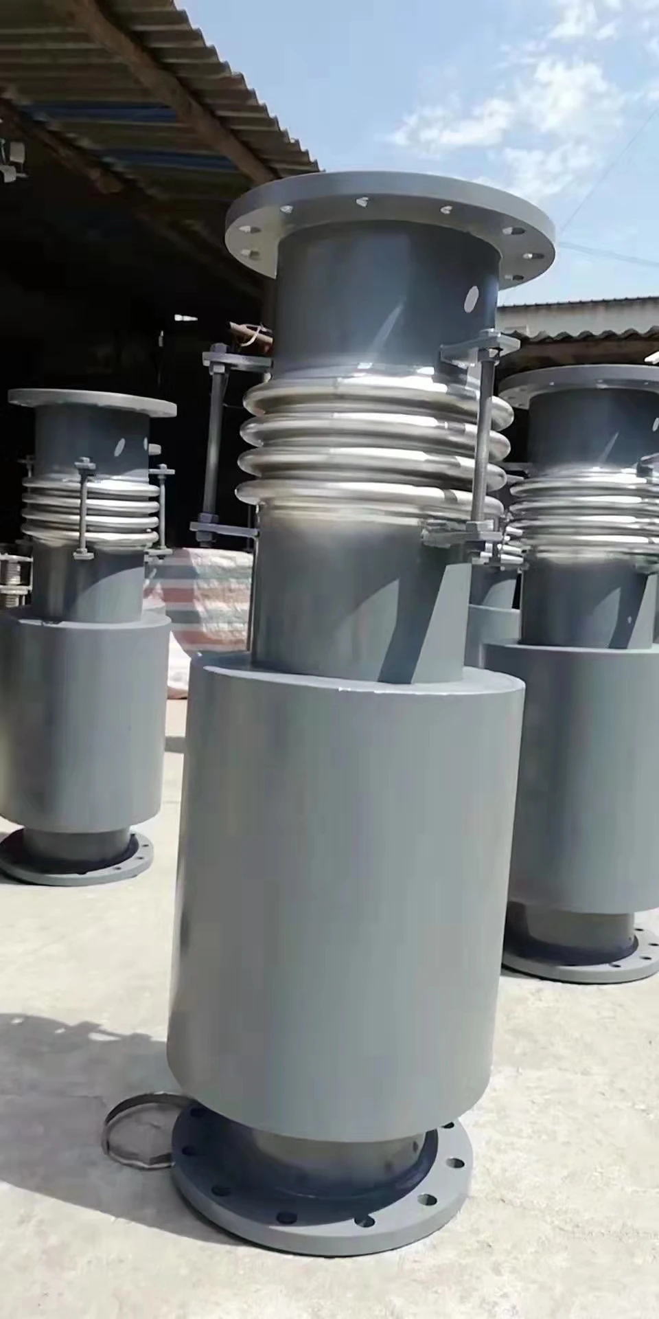 Axial Lateral Movement limit rod Metal bellows expansion joint with one un-fix flanged