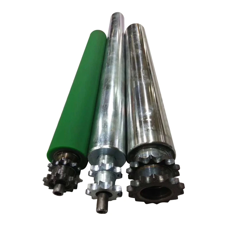 Gravity Roller Pvc Roller Pu Coated Pu Cover Rubber Lagging Roller