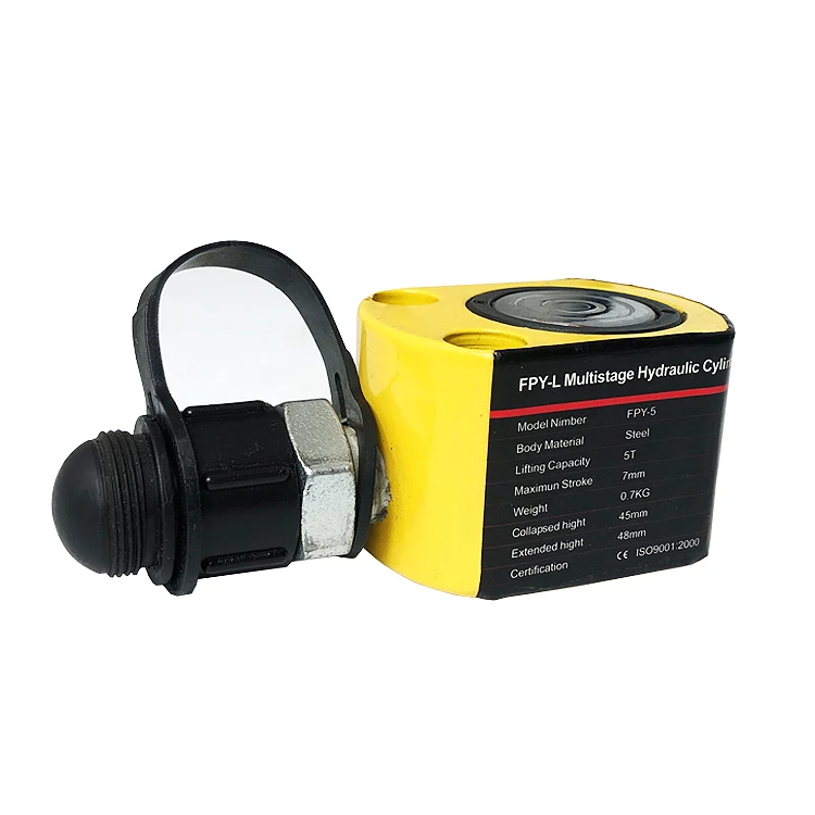 FPY-5 Thin Type Hydraulic Cylinder telescopic hydraulic jack 5 ton