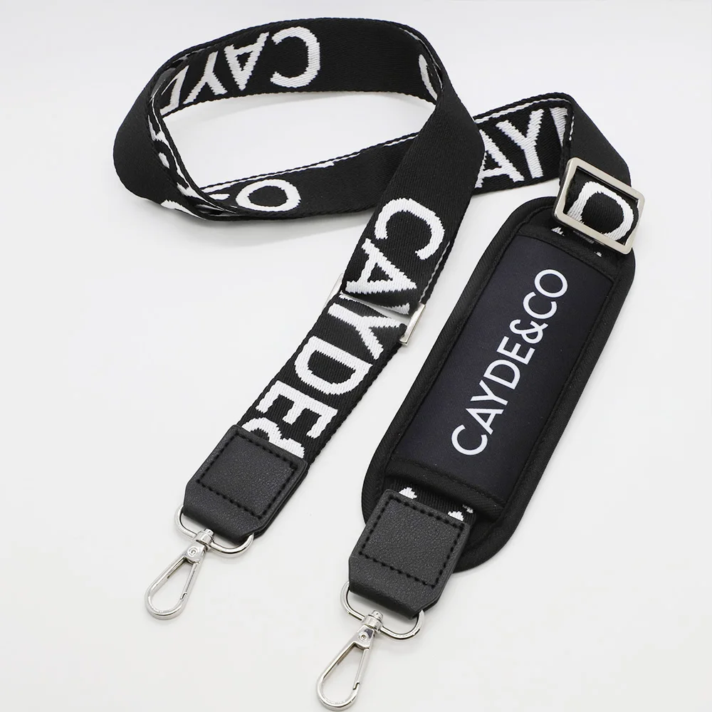 Custom Thick Portable Jacquard Strap Replacement Crossbody Bag Strap Wide Shoulder Strap for Ipad Camera