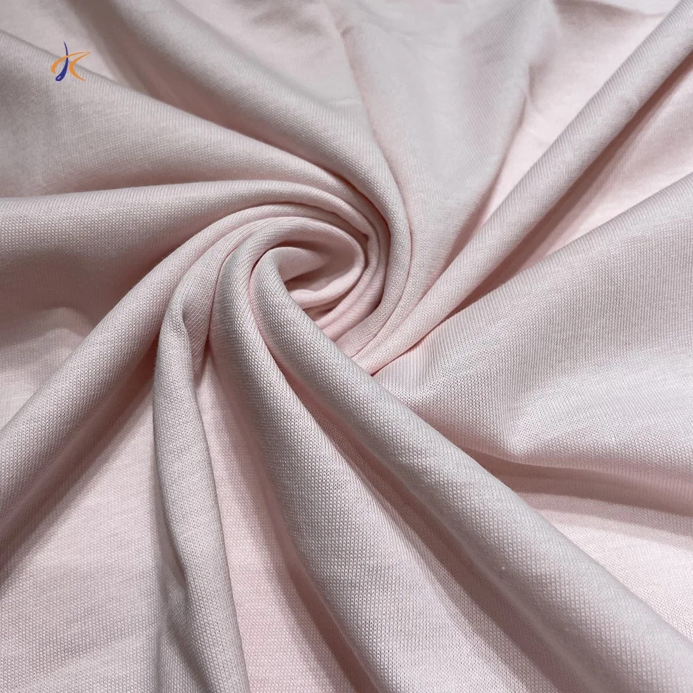 
wholesale jersey 100 % cotton gots certified organic cotton fabric sweat fleece baby knitted T-shirt fabric 