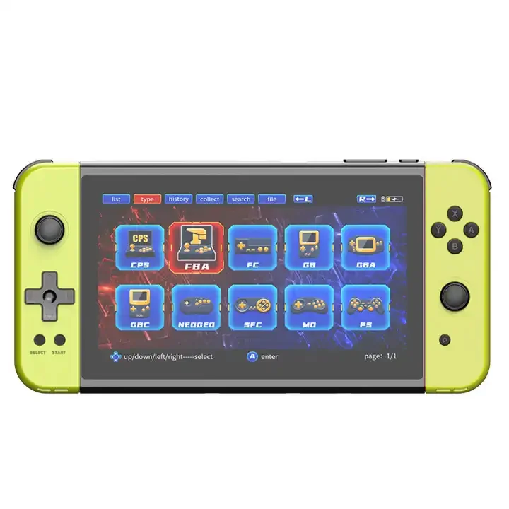 X70 HD handheld game console 7 inch stick FC arcade portable game console for PS game console