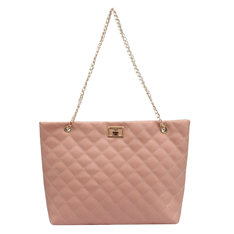 Cheapest 2022 Hot Sale Fashion Embroidery Women Big Shopping Bag Ladies Chain Bag High Capacity Tote Travel Cross Body Handbags