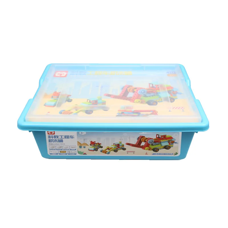 12in1 stem Education Early Simple Machines Large-sized Building Blocks Set ABS Plastic DIY Bricks STEM Toy for Kids