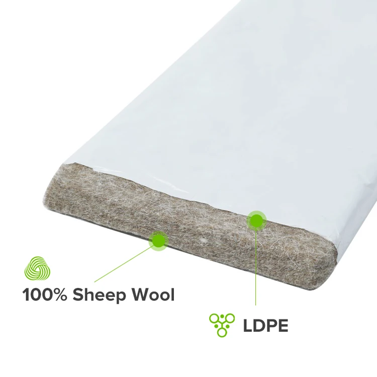 Customized thermal liner by fleece fiber degradable shipping material insulation for freezing food carriage