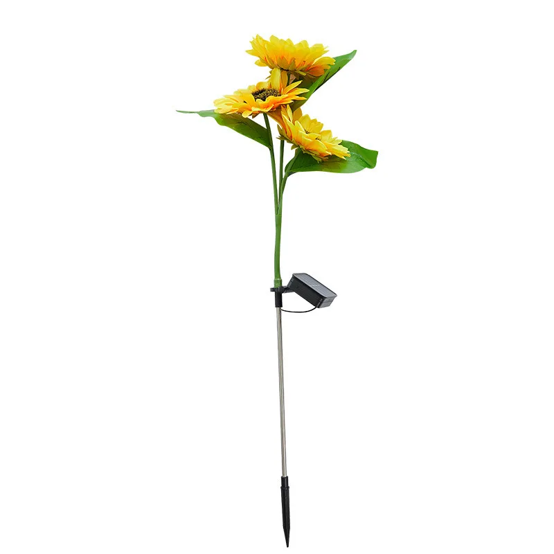 Solar Sunflower Lights Waterproof Courtyard Floor Lamp garden decoration light