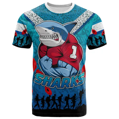 Summer Cronulla Sutherland Sharks T Shirt Manufacture Customized Naidoc Torres Strait With Aboriginal Inspired Culture Shirt