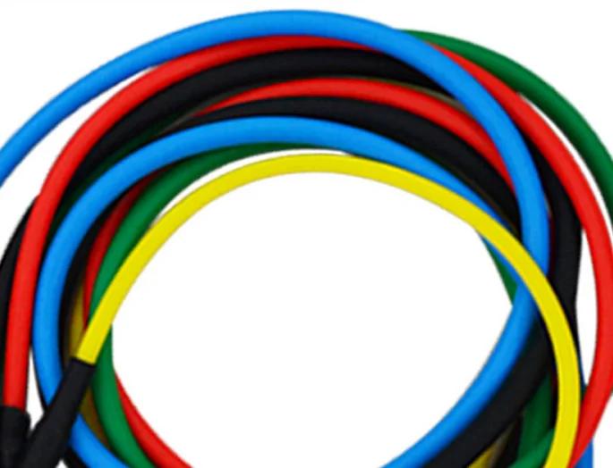 Custom Logo Wholesale Stretch Fitness Workout Elastic Exercise Resistance Bands Resistance Bands Set