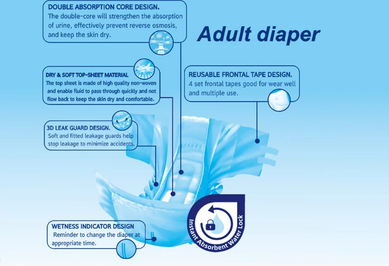 FREE SAMPLE Wholesale Adult Pull Up Diaper Pants Disposable Adult Diaper