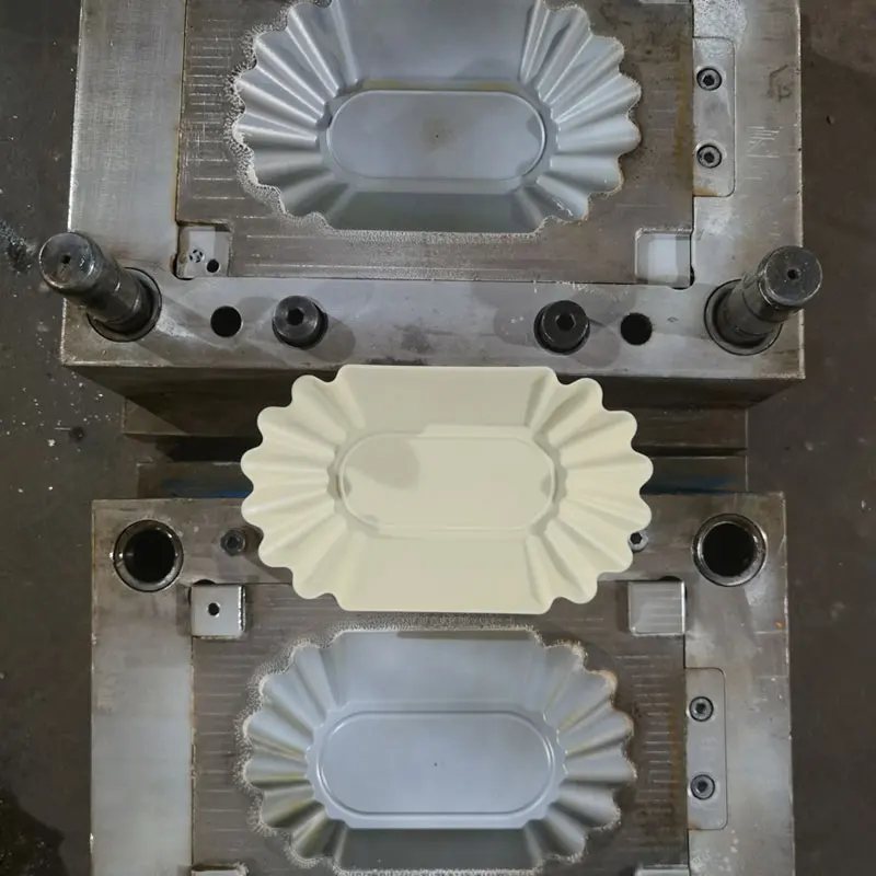 Food Grade PP Plastic  Snack Serving Tray Oval Plate Coffee Cupping Tray Capacity of 450G Coffee Bean Plate